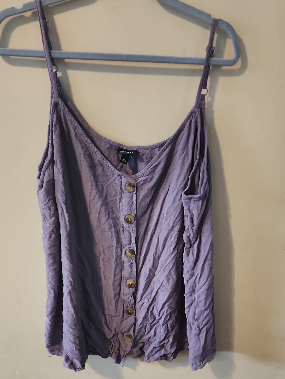 Torrid  Lavender Button-Down Spaghetti Strap Camisole